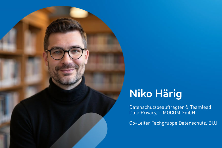 Niko Härig, poverený pre ochranu osobných údajov v TIMOCOM